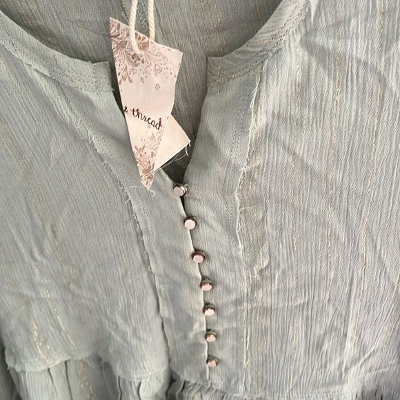 Hem & Thread Women’s Sage Babydoll Top Size Small NEW - Picture 5 of 9